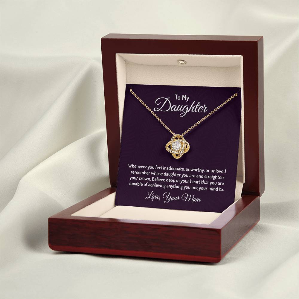 To my daughter - Love Knot Necklace