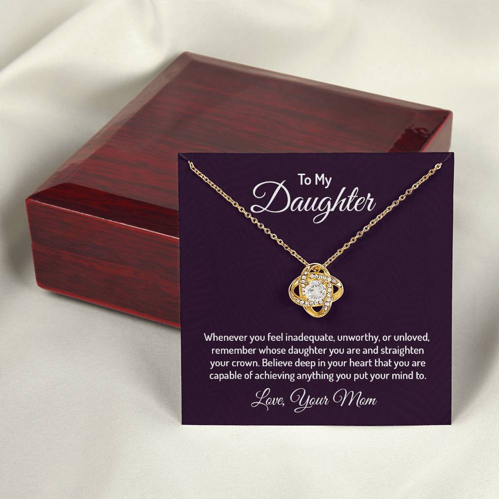 To my daughter - Love Knot Necklace