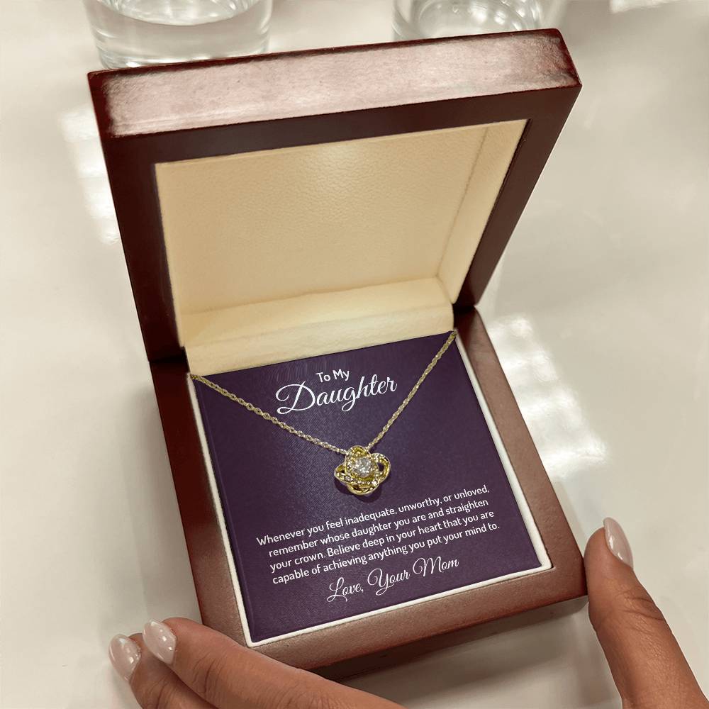 To my daughter - Love Knot Necklace