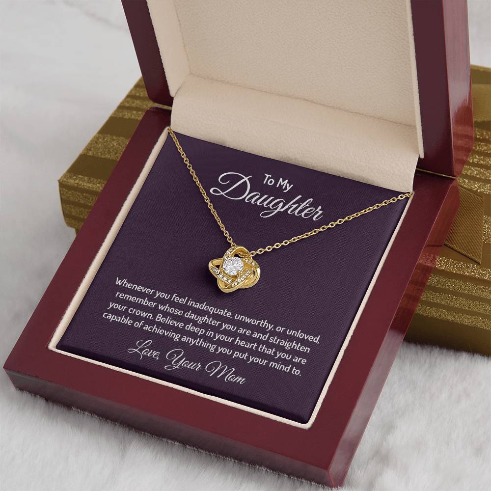 To my daughter - Love Knot Necklace