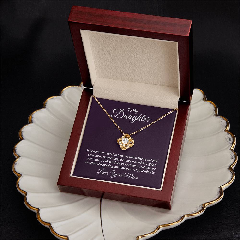 To my daughter - Love Knot Necklace