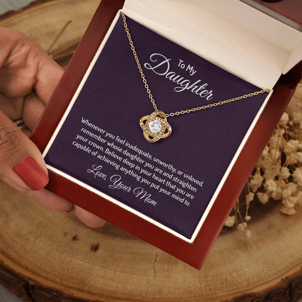 To my daughter - Love Knot Necklace