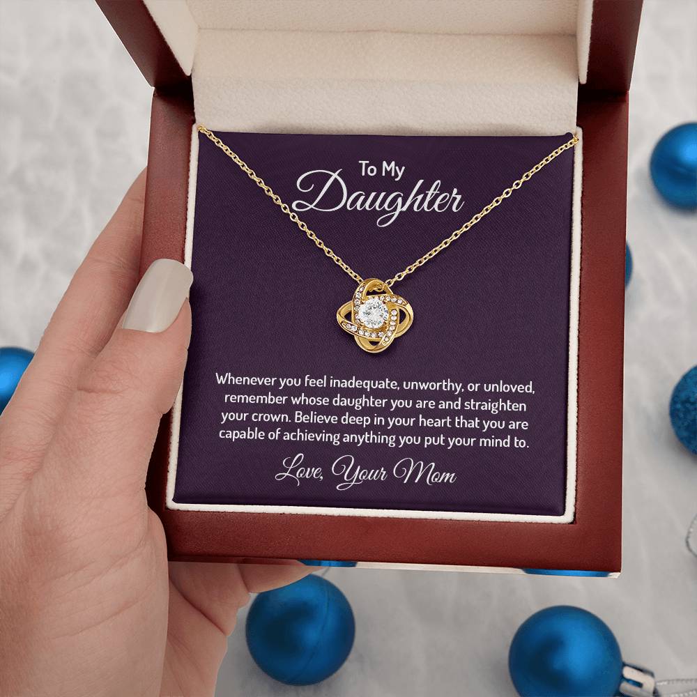 To my daughter - Love Knot Necklace