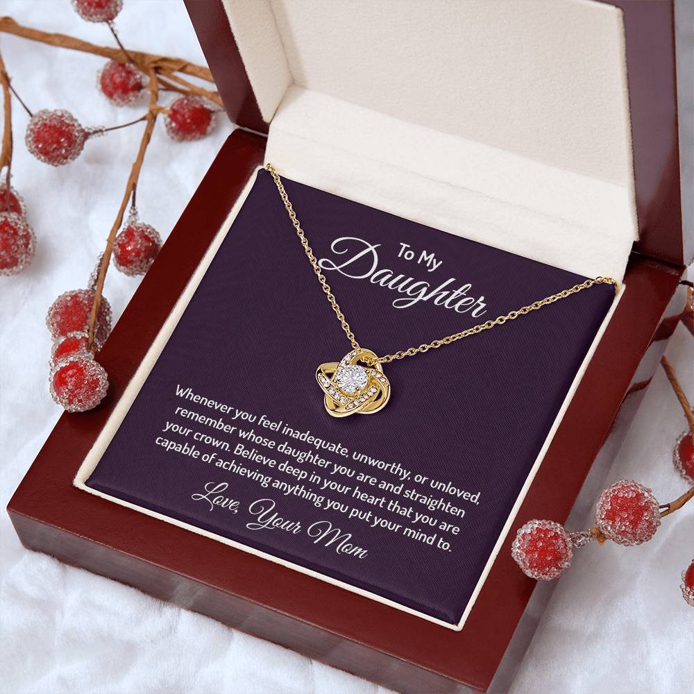 To my daughter - Love Knot Necklace