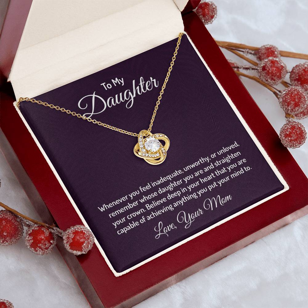 To my daughter - Love Knot Necklace