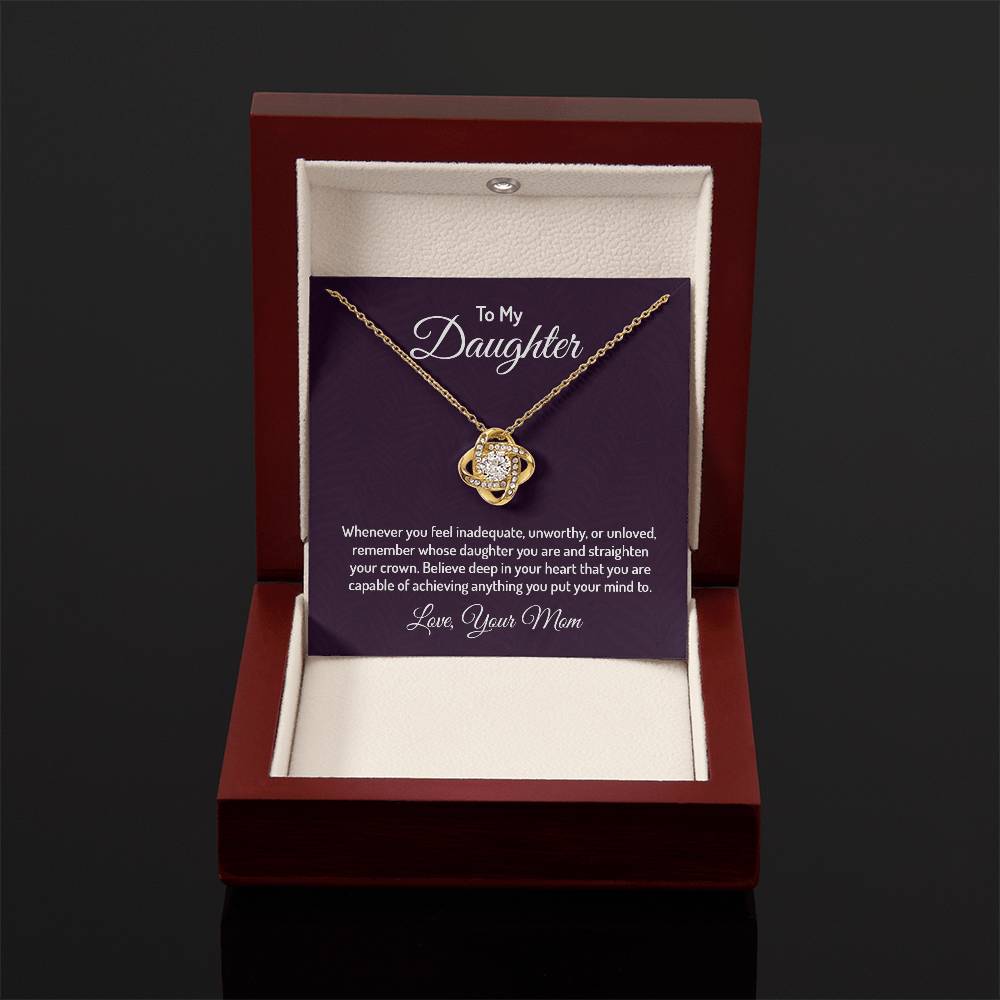 To my daughter - Love Knot Necklace