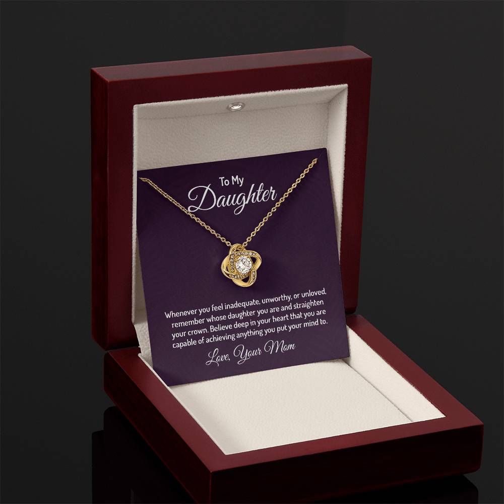 To my daughter - Love Knot Necklace