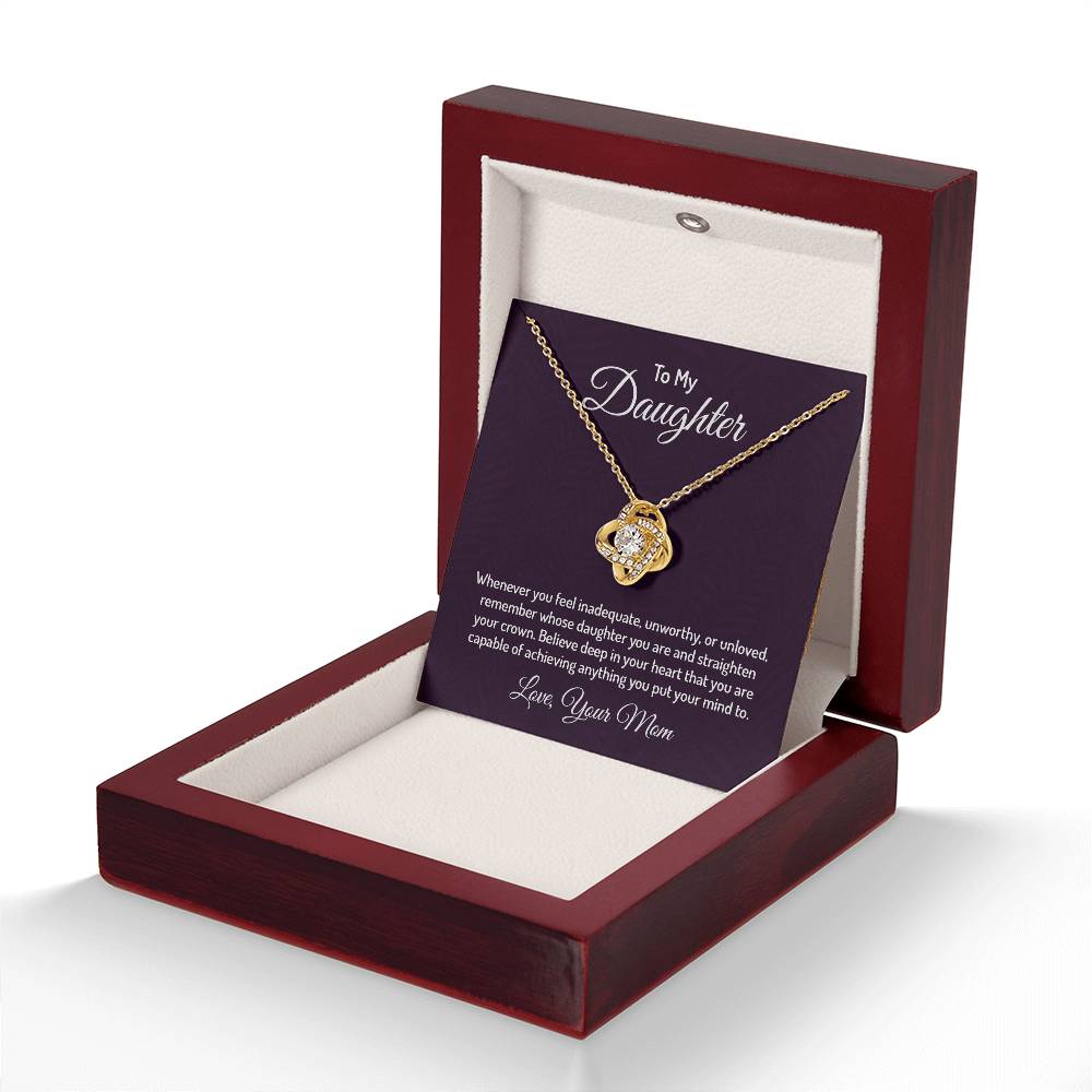 To my daughter - Love Knot Necklace