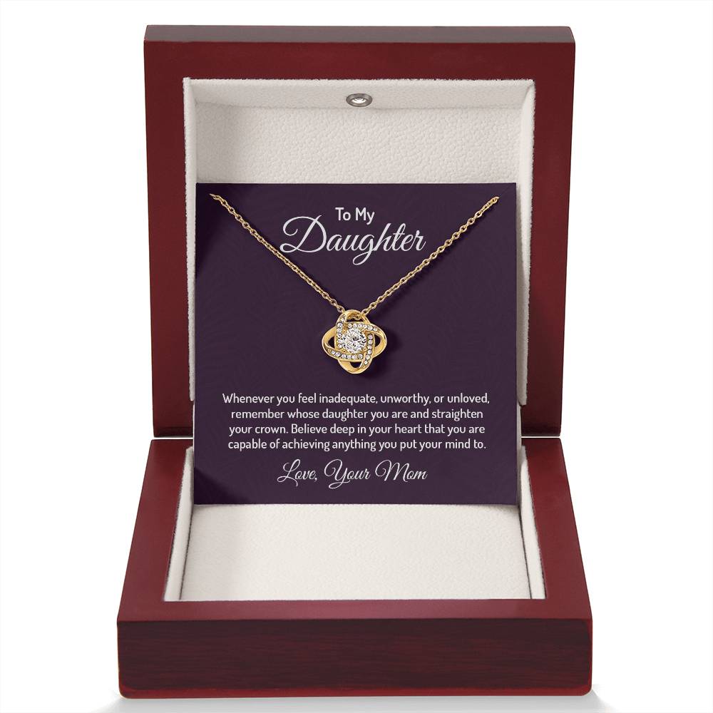 To my daughter - Love Knot Necklace
