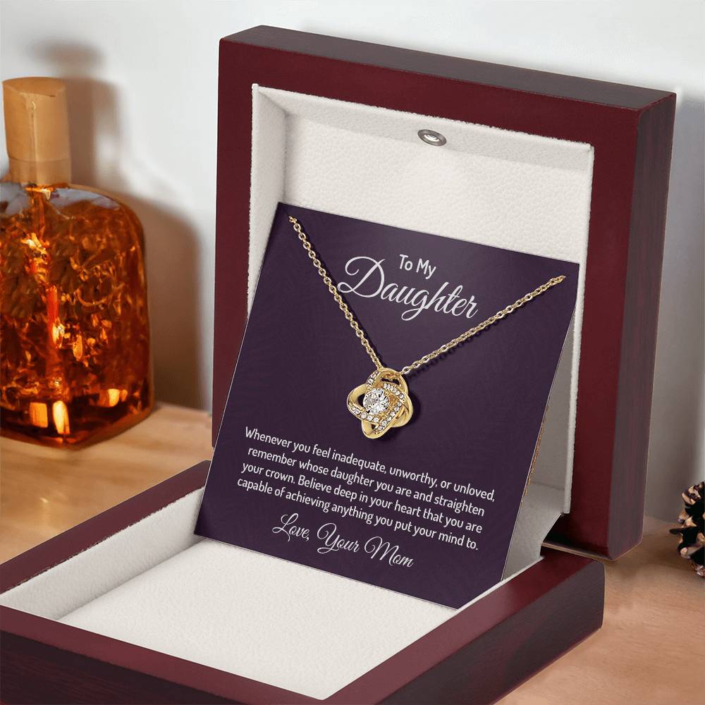 To my daughter - Love Knot Necklace