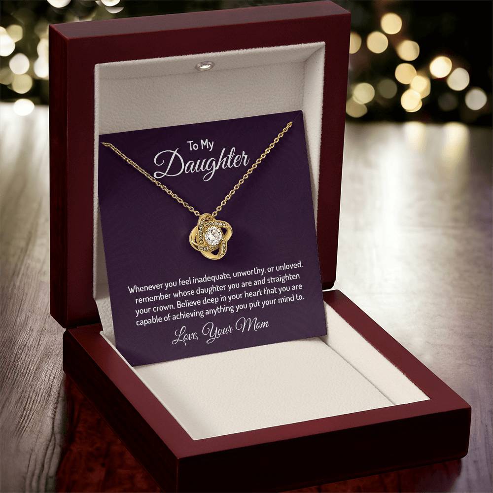 To my daughter - Love Knot Necklace