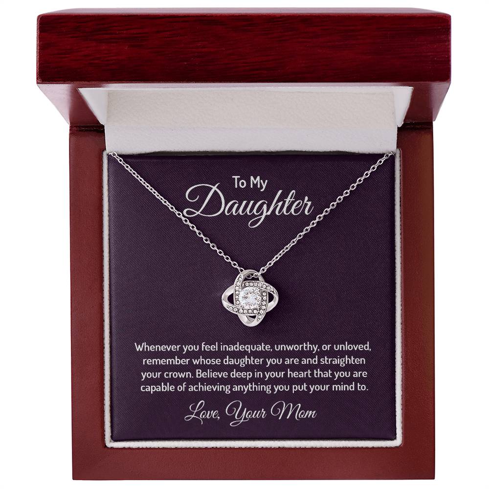 To my daughter - Love Knot Necklace