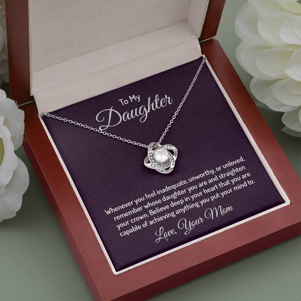 To my daughter - Love Knot Necklace