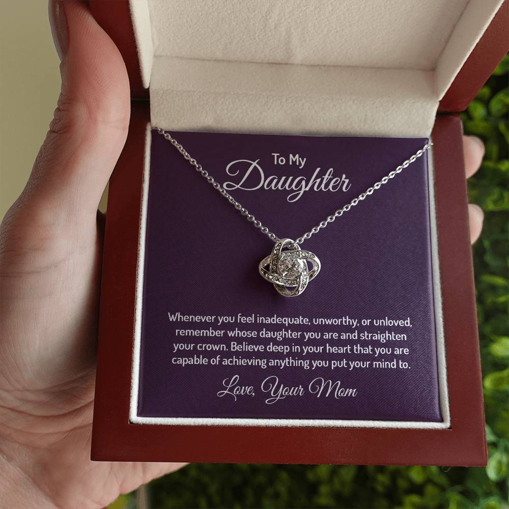 To my daughter - Love Knot Necklace