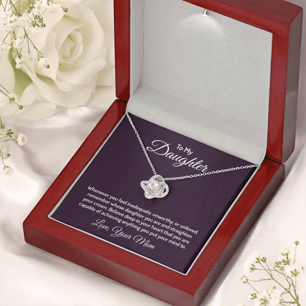 To my daughter - Love Knot Necklace