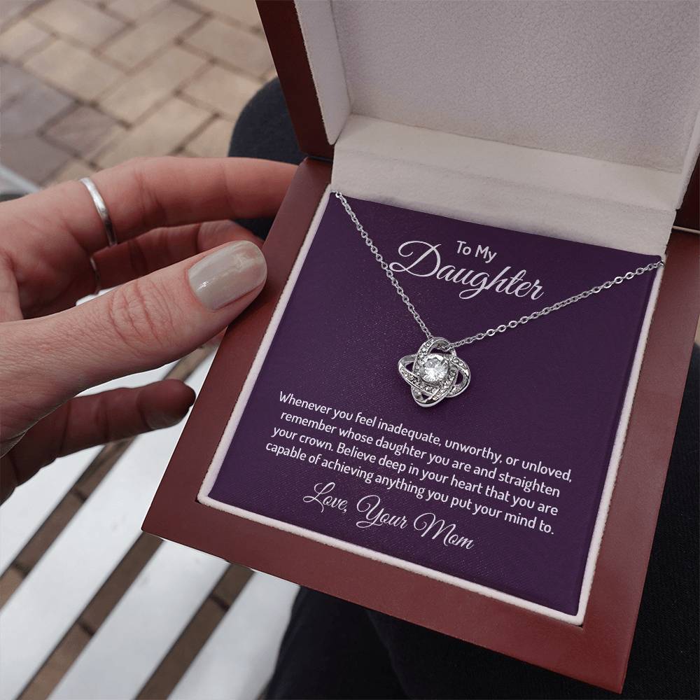 To my daughter - Love Knot Necklace