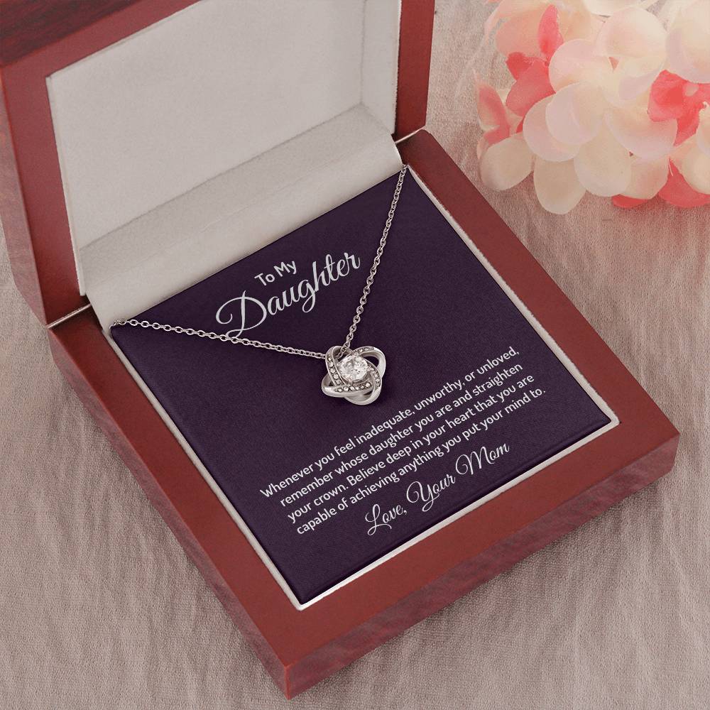 To my daughter - Love Knot Necklace