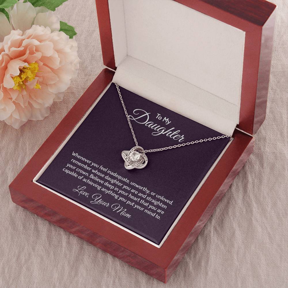 To my daughter - Love Knot Necklace