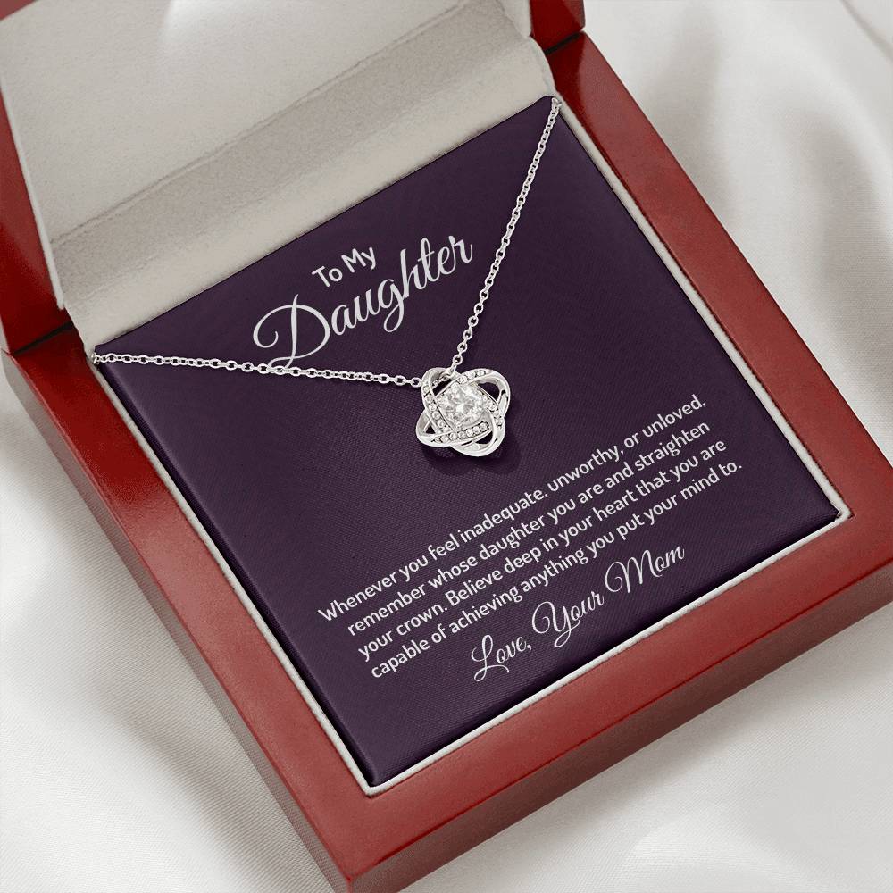 To my daughter - Love Knot Necklace