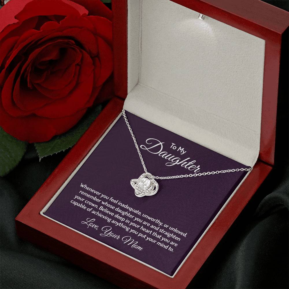 To my daughter - Love Knot Necklace