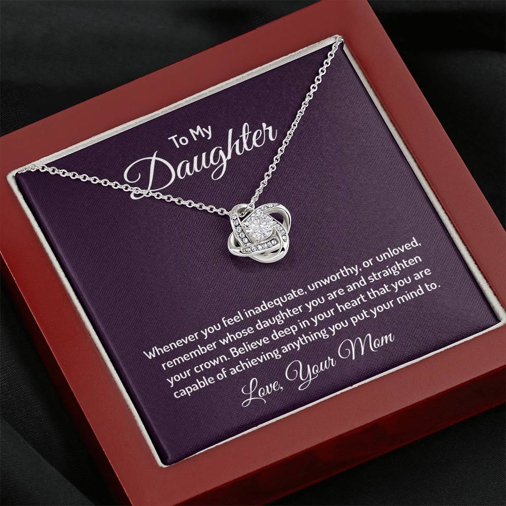 To my daughter - Love Knot Necklace