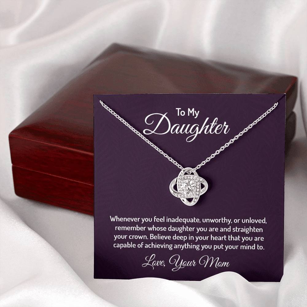 To my daughter - Love Knot Necklace