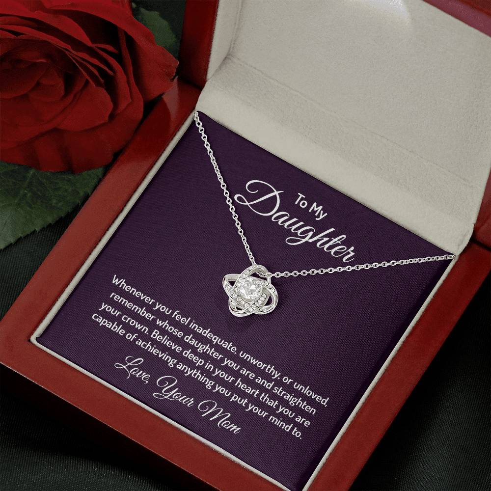 To my daughter - Love Knot Necklace