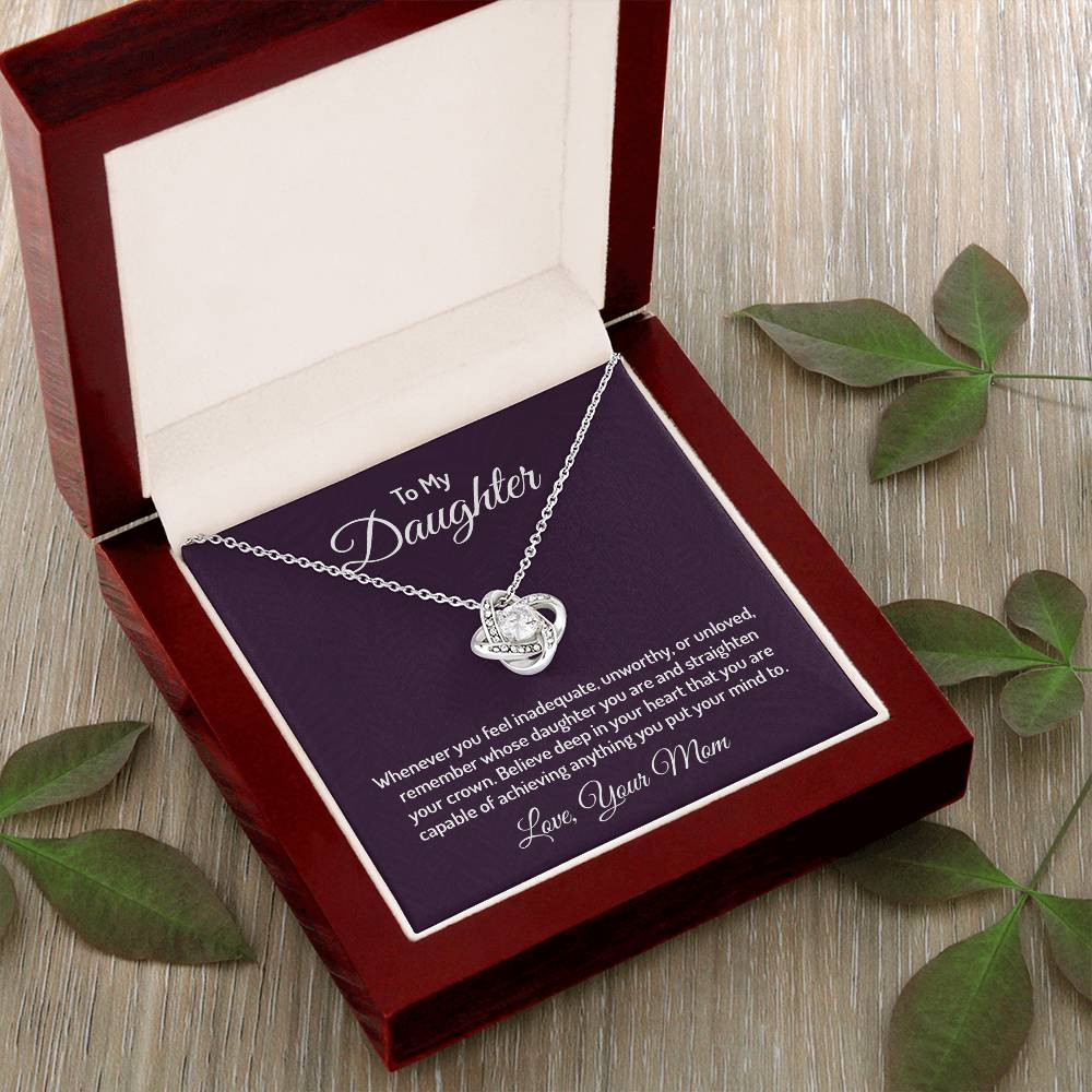 To my daughter - Love Knot Necklace