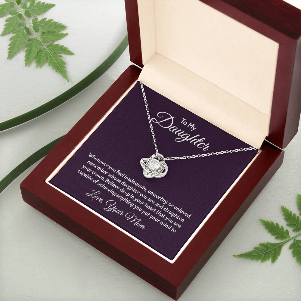 To my daughter - Love Knot Necklace