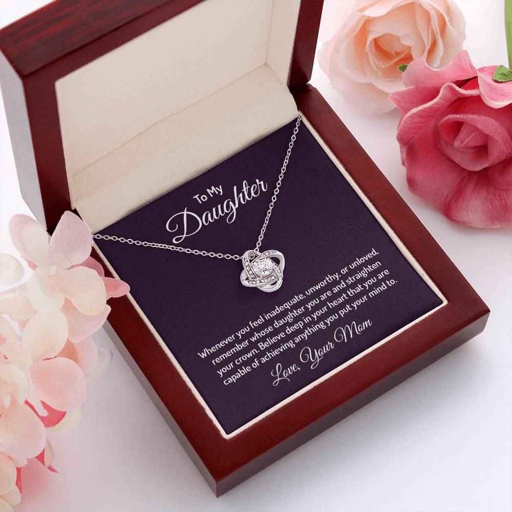 To my daughter - Love Knot Necklace