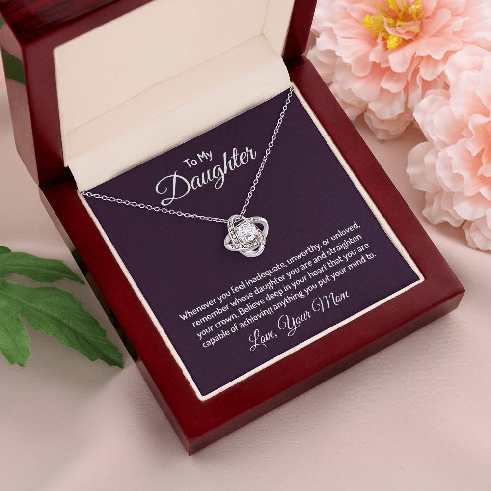 To my daughter - Love Knot Necklace