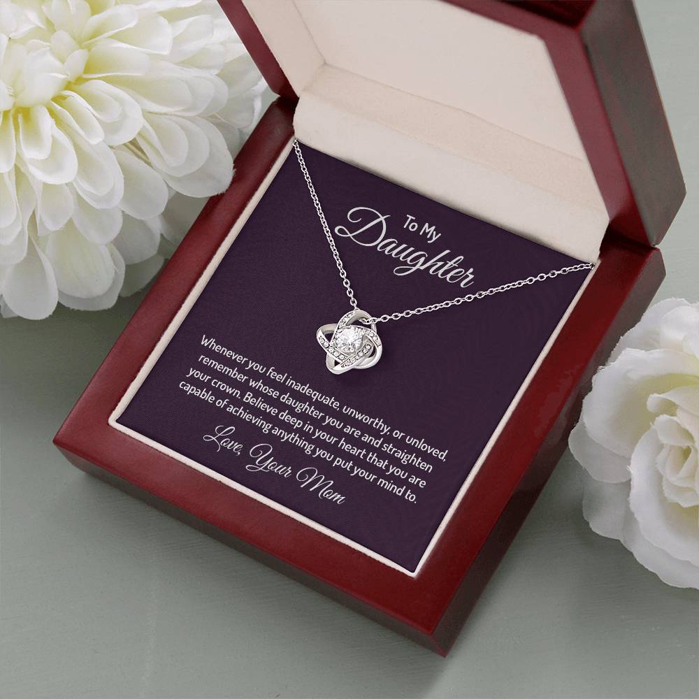 To my daughter - Love Knot Necklace
