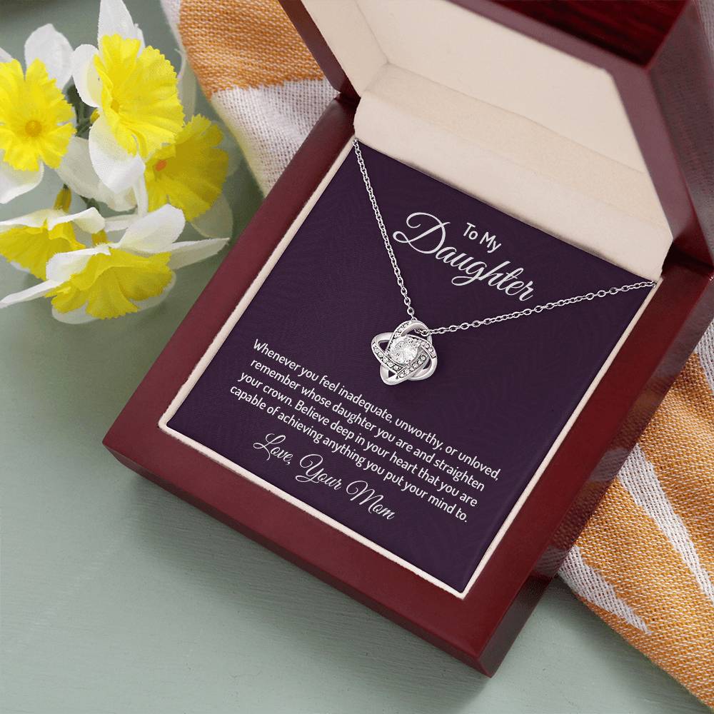 To my daughter - Love Knot Necklace
