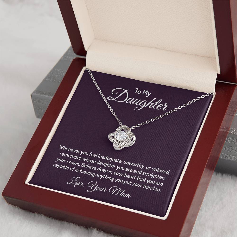 To my daughter - Love Knot Necklace