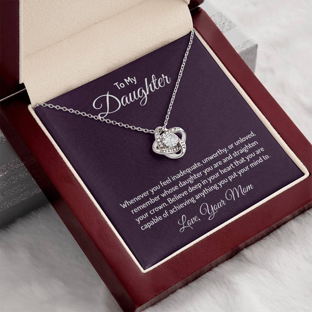 To my daughter - Love Knot Necklace