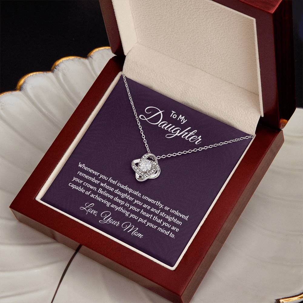 To my daughter - Love Knot Necklace