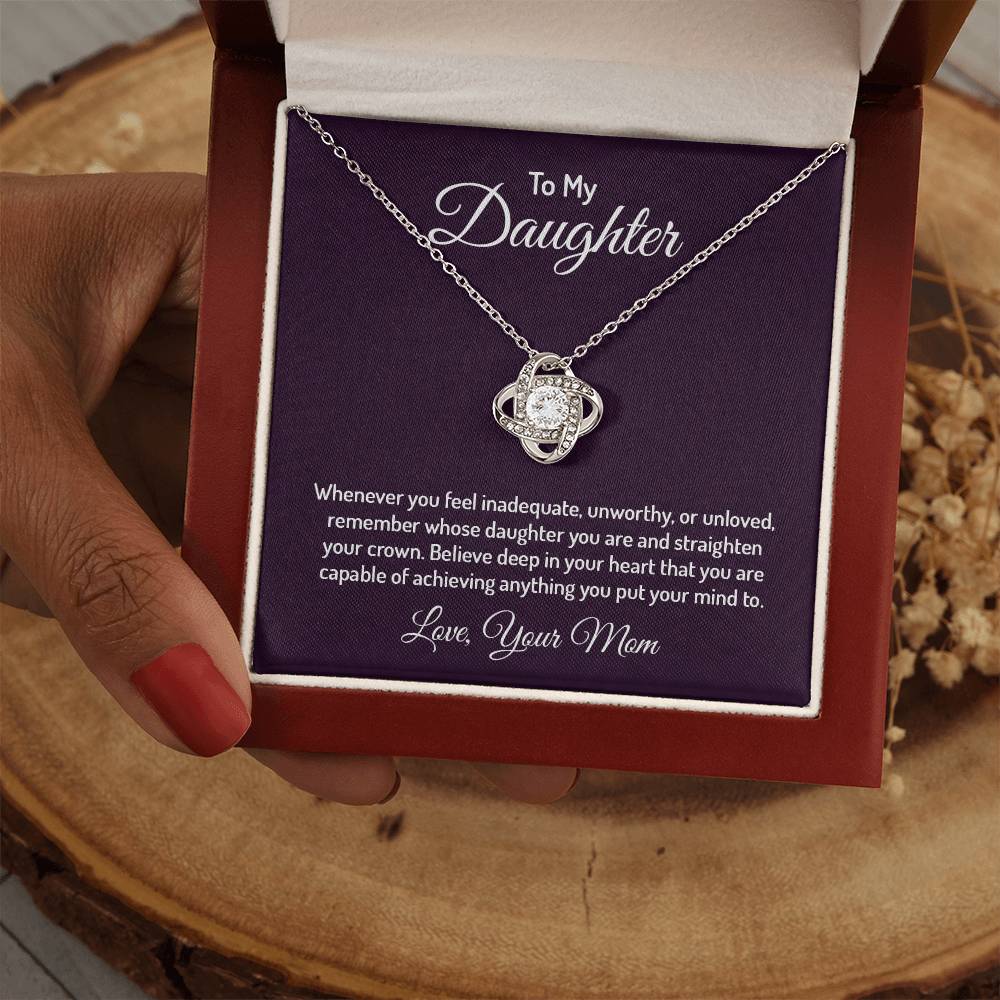 To my daughter - Love Knot Necklace