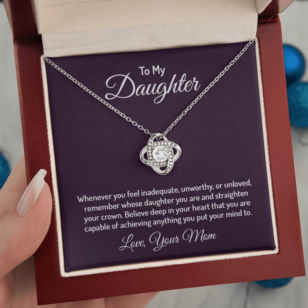 To my daughter - Love Knot Necklace