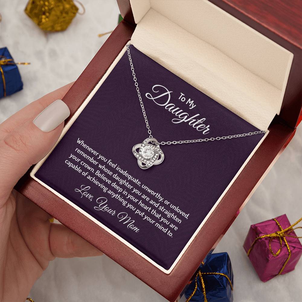 To my daughter - Love Knot Necklace
