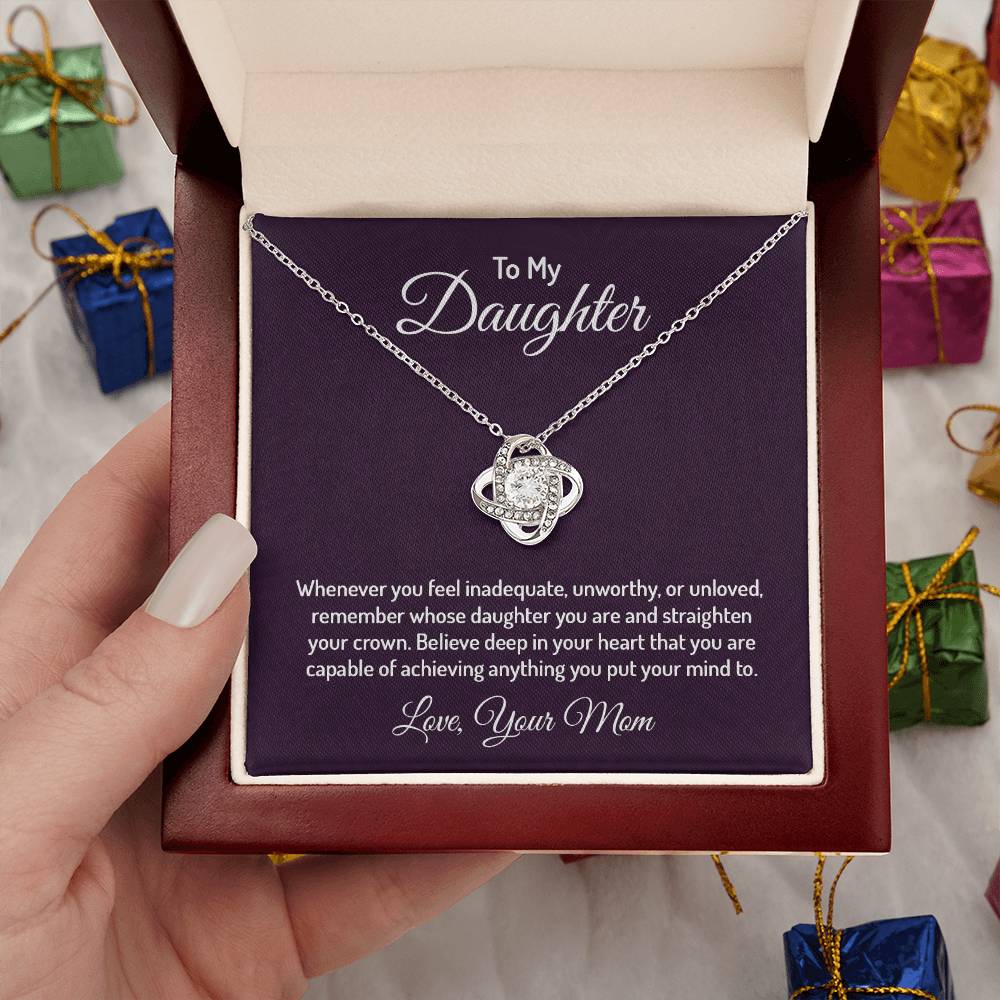 To my daughter - Love Knot Necklace
