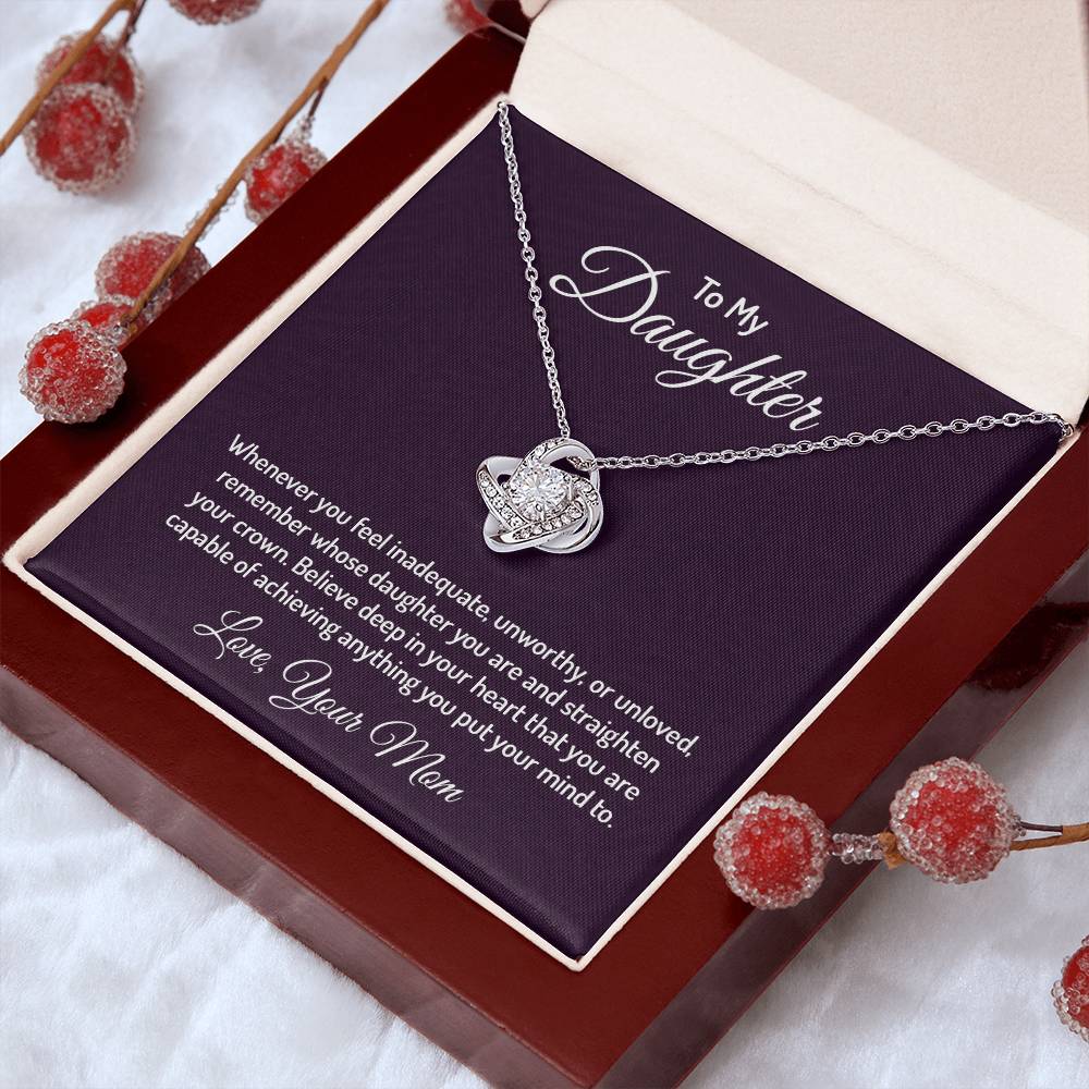 To my daughter - Love Knot Necklace