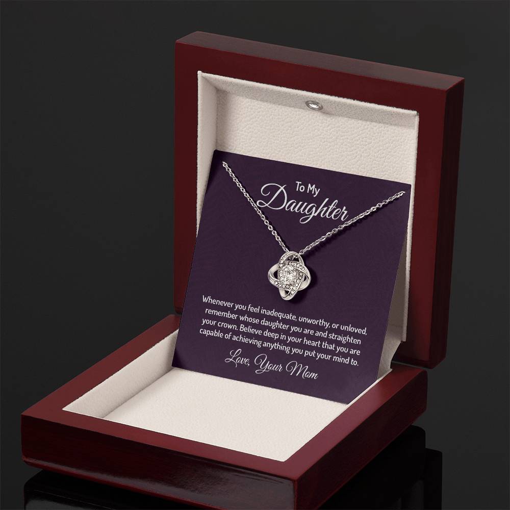 To my daughter - Love Knot Necklace