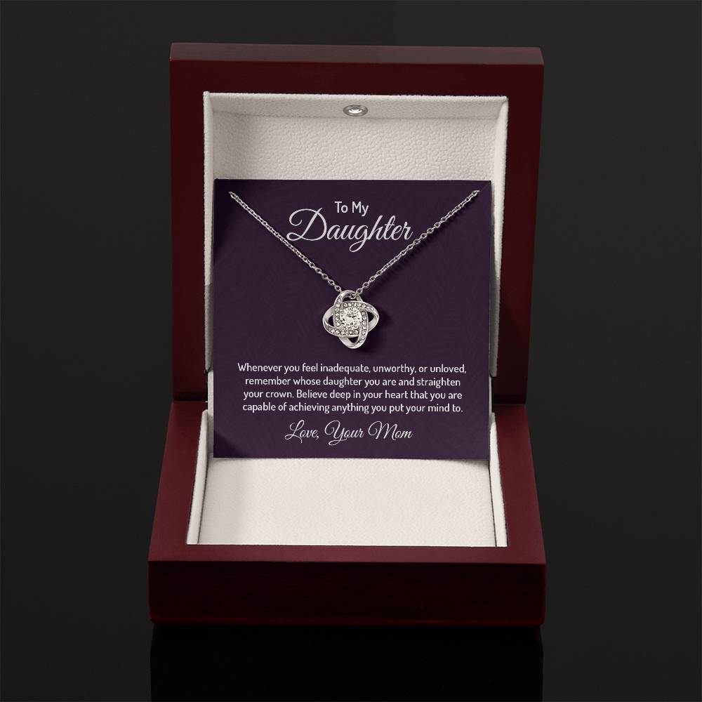 To my daughter - Love Knot Necklace