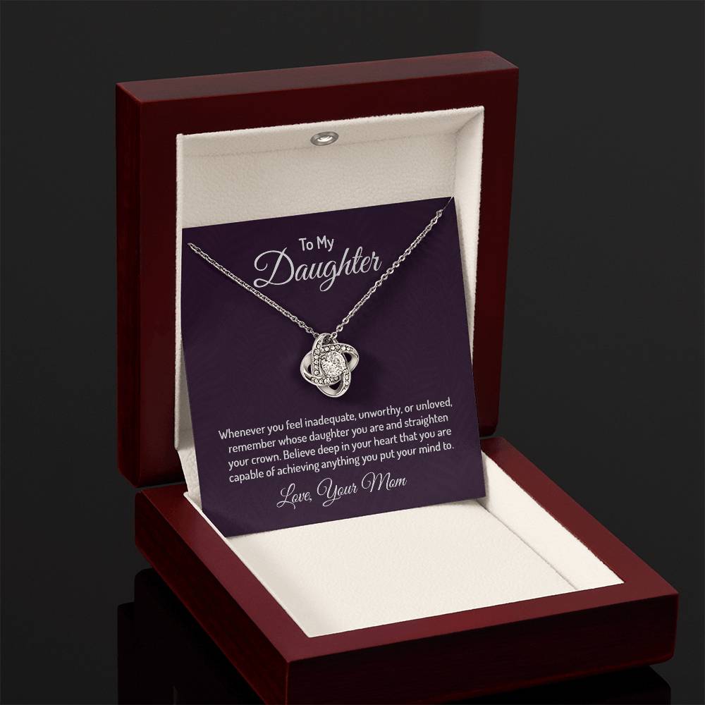 To my daughter - Love Knot Necklace