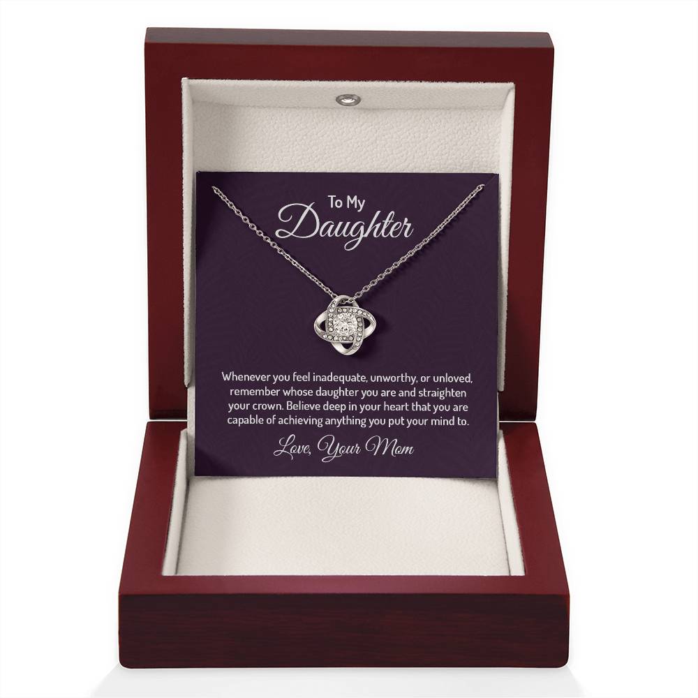 To my daughter - Love Knot Necklace