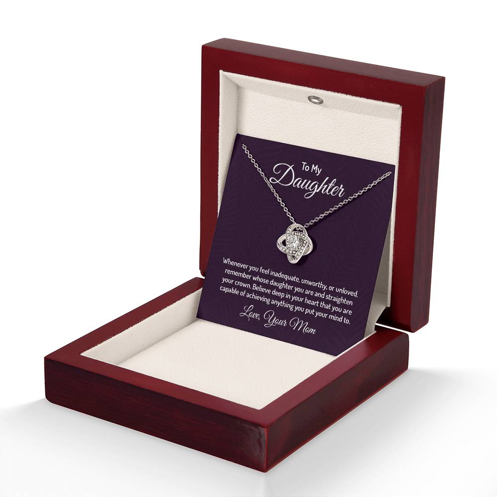 To my daughter - Love Knot Necklace