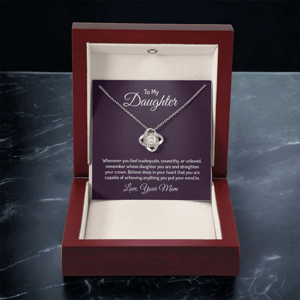 To my daughter - Love Knot Necklace