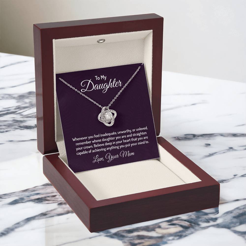 To my daughter - Love Knot Necklace