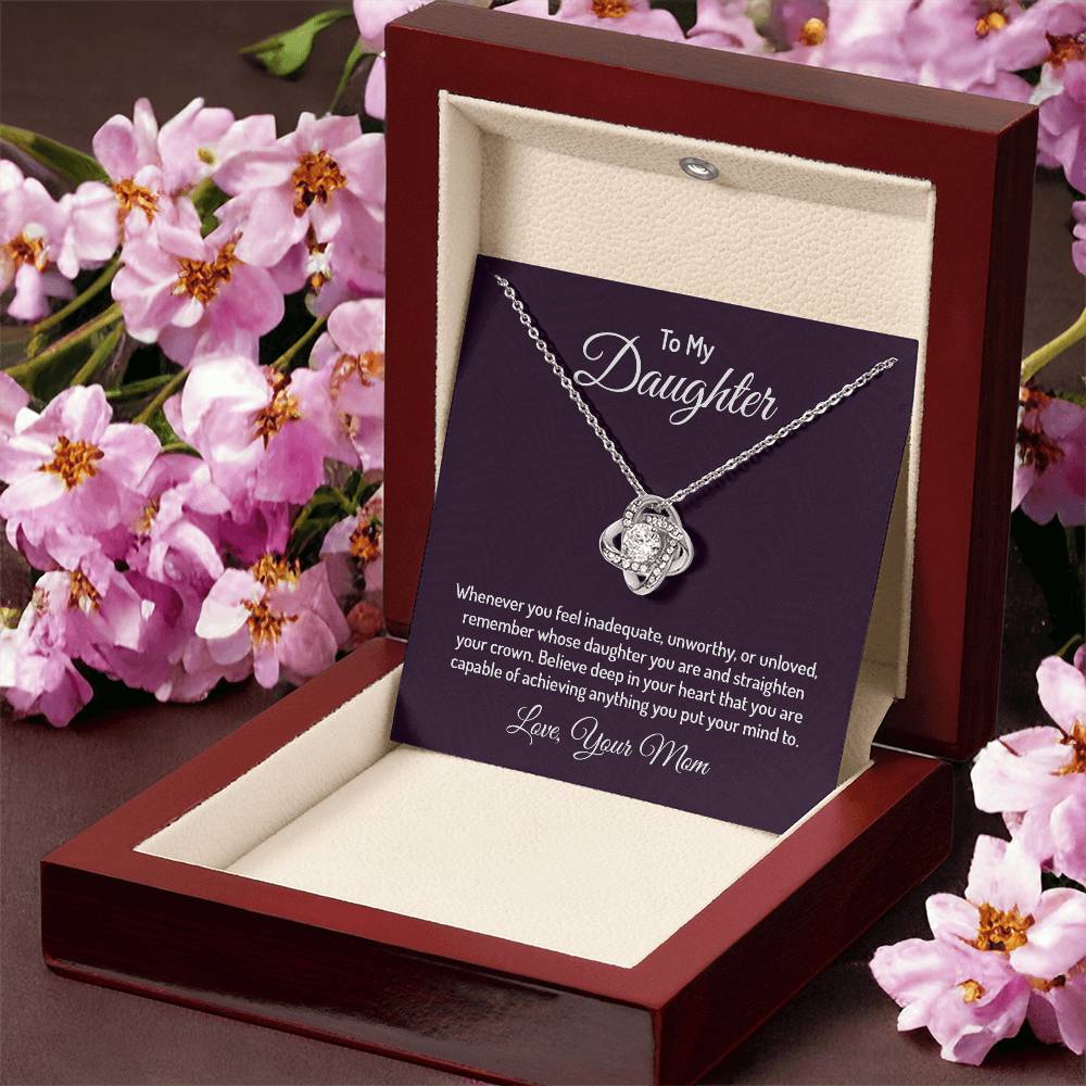 To my daughter - Love Knot Necklace