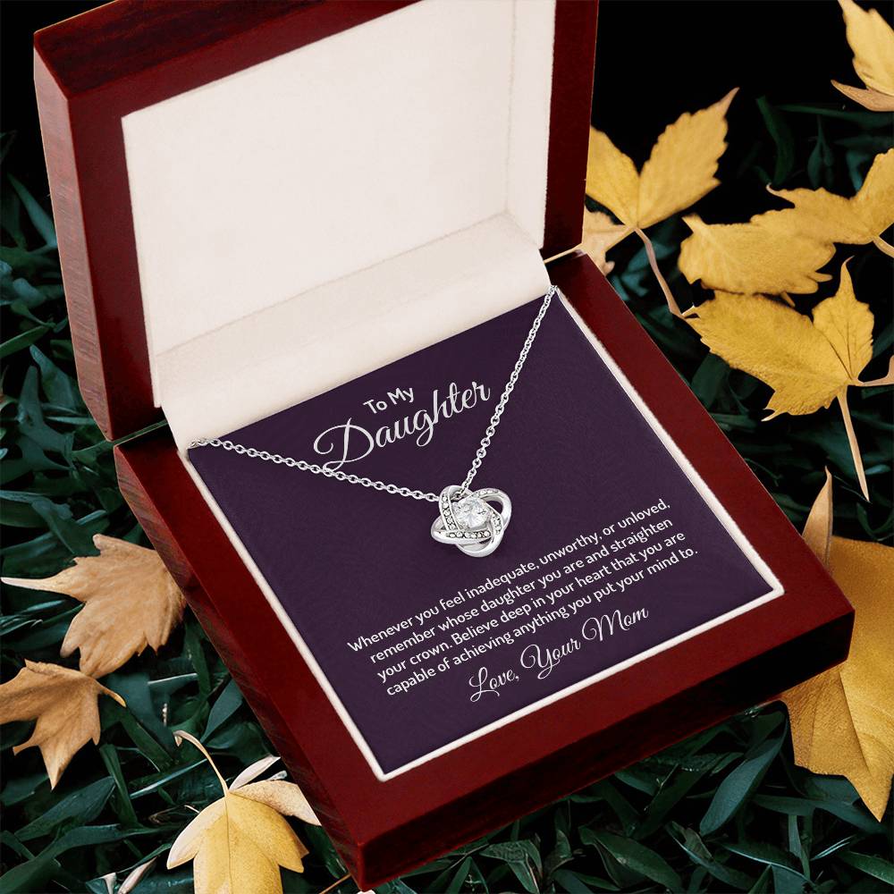To my daughter - Love Knot Necklace
